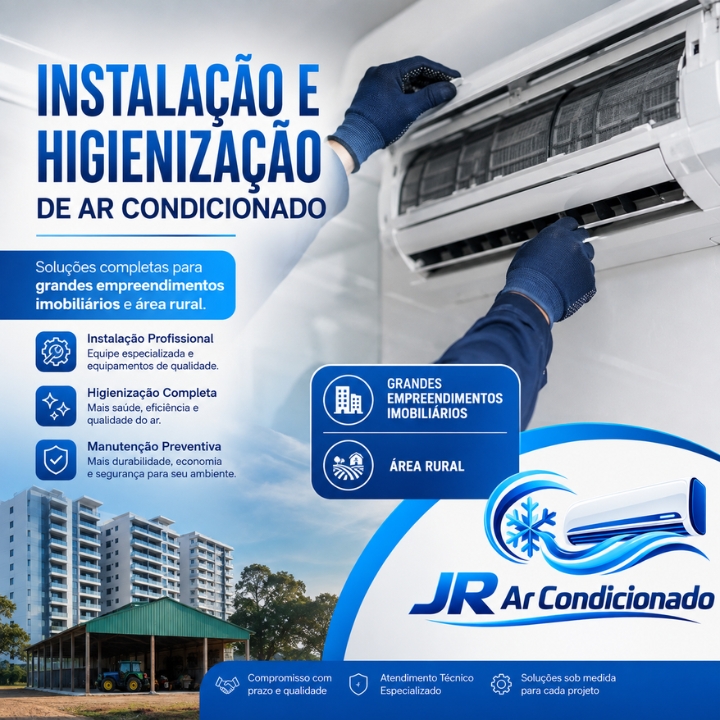 Serviços de climatização para grandes empreendimentos e área rural